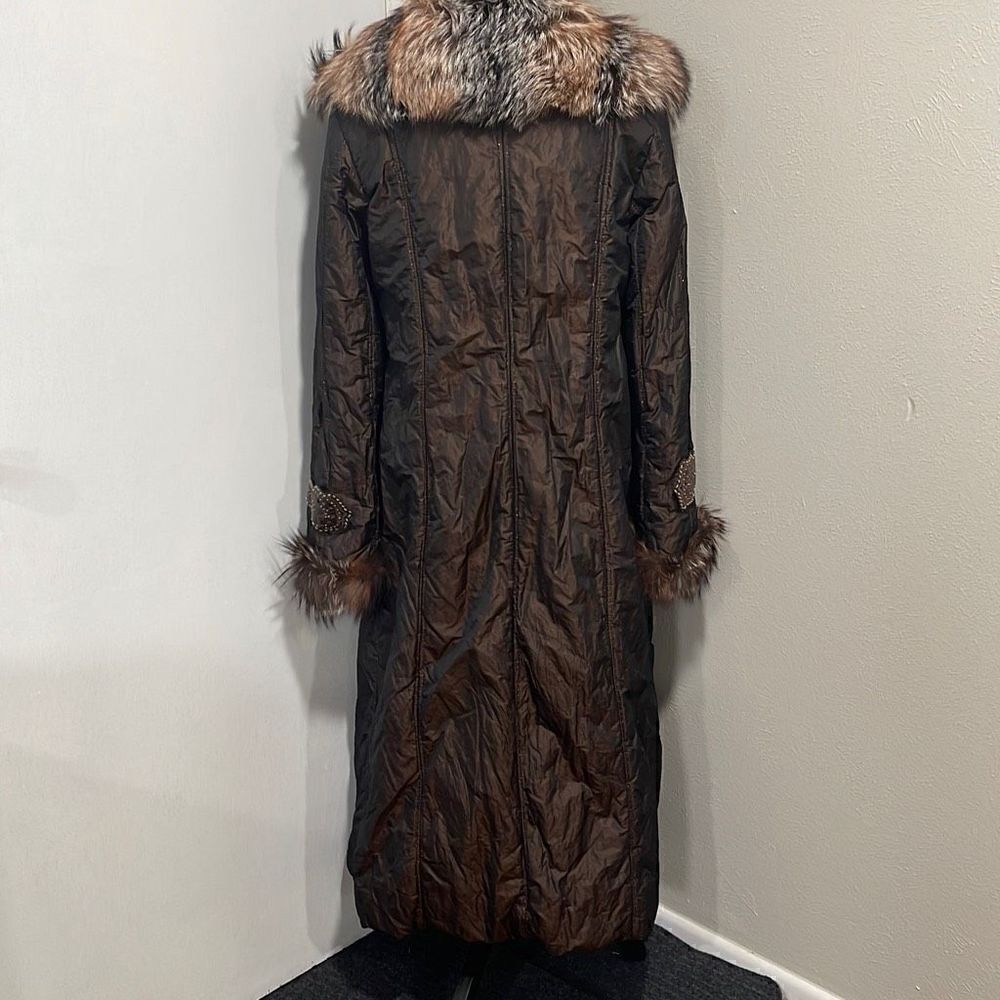 Real Fox Long Coat Size 14 - Picture 5 of 15